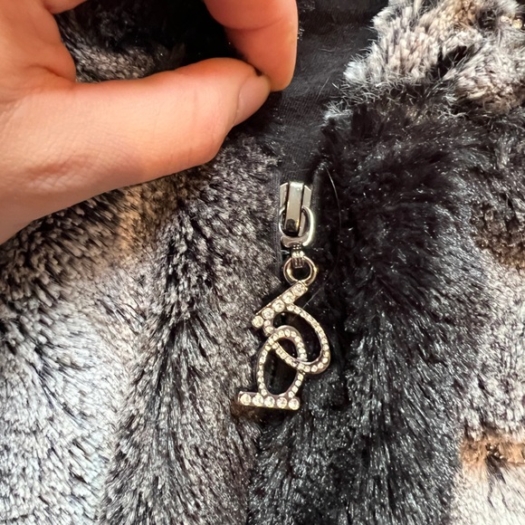 Bebe Fur hoodie jacket pom poms - Picture 9 of 10
